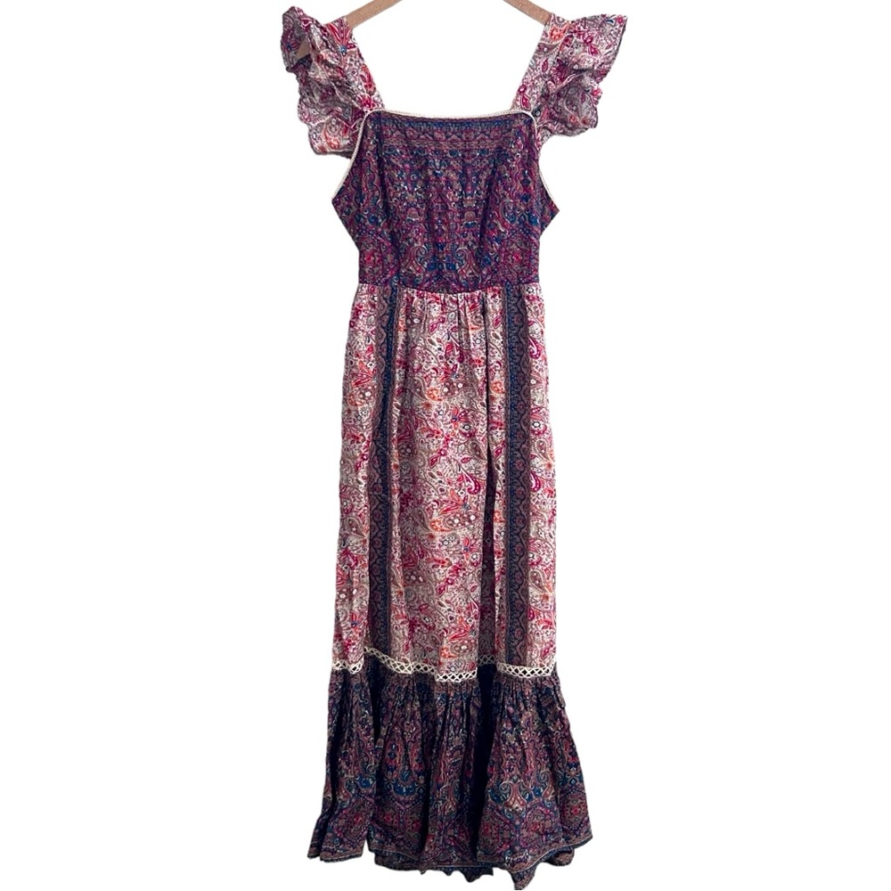 Haute Hippie Multicolor Floral Maxi Dress